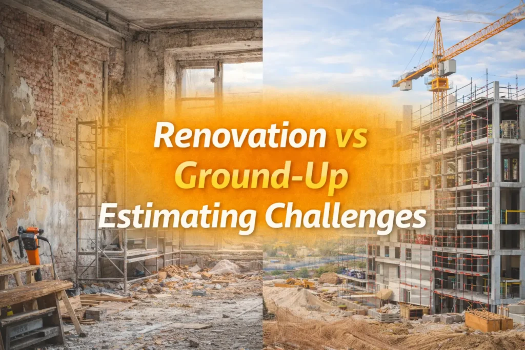 Construction Estimating Challenges in Renovation vs Ground-Up Projects