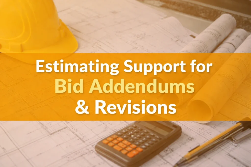 Estimating Support During Bid Revisions & Addendums