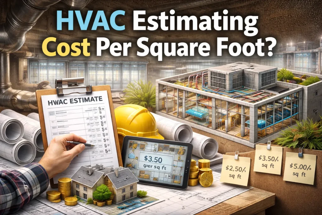 HVAC Estimating Cost Per Square Foot — 2026 Guide
