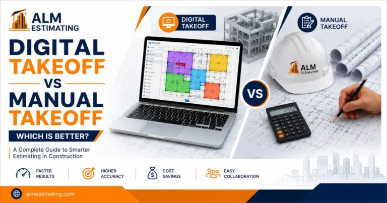 Digital vs manual construction takeoff comparison showing faster, accurate estimating tools for contractors.